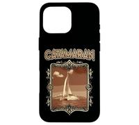 Catamaran-Sailing Yachting-Sailor Vintage Boat-Catamaran Case for iPhone 16 Pro Max