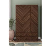 Gfw Catania 3 Door 4 Drawer Wardrobe Royal Walnut