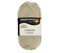 Catania Linen Beige 9801210-00248 hand knitting yarn, crochet yarn, 100% cotton (11.5 x 5.2 x 6 cm)