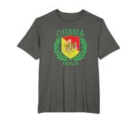 Catania - Sicilia Flag and Shield with Trinacria Sicily T-Shirt