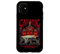 Catanic Panic Satanic Cat Retro Vintage Funny Adult Humor Case for iPhone 11