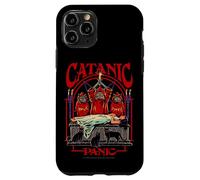 Catanic Panic Satanic Cat Retro Vintage Funny Adult Humor Case for iPhone 11 Pro