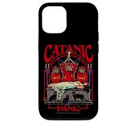 Catanic Panic Satanic Cat Retro Vintage Funny Adult Humor Case for iPhone 12/12 Pro