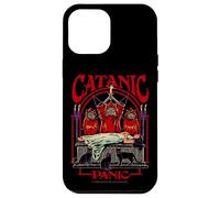 Catanic Panic Satanic Cat Retro Vintage Funny Adult Humor Case for iPhone 12 Pro Max