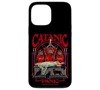 Catanic Panic Satanic Cat Retro Vintage Funny Adult Humor Case for iPhone 13 Pro Max