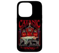 Catanic Panic Satanic Cat Retro Vintage Funny Adult Humor Case for iPhone 14 Pro