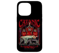 Catanic Panic Satanic Cat Retro Vintage Funny Adult Humor Case for iPhone 14 Pro Max