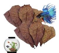 Catappa Indian Almond Leaves For Betta Fish Tank Water, Catappa Leaves Reduce Stress Shrimp Aquarium Care Lower PH Balance Water Conditioner For Fish Tank, Turtle Tank, And Aquarium