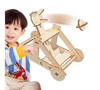 Catapult Kit - 24.5×17×3cm DIY Model | Trebuchet kit Building Toys with Assembly Instructions, Physics Learning, STEM Projects, Tabletop Game Model Kits | School Home Activities