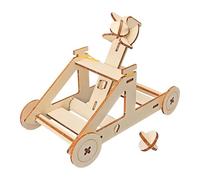 Catapult Kit - Wooden Craft Model Set, Assemble Stone Thrower Slingshot, DIY Tabletop Science Toy, Educational Engineering Model | Hands On Physics Learning Build Game Teens Hobbyists
