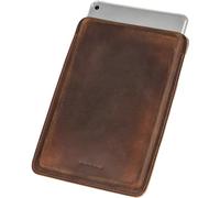 CataPurus Top Grain Leather 8.3" Slim Tablet Case Protector, Solid Minimalist Vintage Design, Handmade, Compatible with 8.3" iPad Mini 6 iPad Mini 7.9" A1599 A1600 A1538 A1550 A2133, Coffee 8.3 Inch