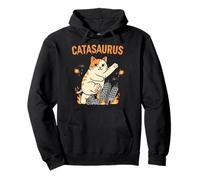 Catasaurus Funny Cat Movie Poster Parody Graphic Pullover Hoodie