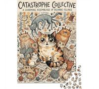 Catastrophe Collective of Bizarre Felines Jigsaw Puzzle, 1000 Piece