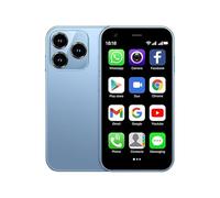 CatCalls Mini Smartphone Unlocked 4G Mobile Phone, 3.0 Inch, 32GB Expandable up to 128GB, Dual SIM Dual Camera, Android 10.0, Supports WiFi Bluetooth Backup Phone (XS15-Blue)
