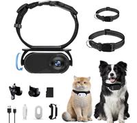 Catcam Pro, Cat Cam Pro 2.0, HD 1080p Video Camera Mini Cat Collar Camera, Pet Action Camera for Cats & Dogs, Waterproof Wireless Mini Sport Cam for Dog Adventures Indoor/Outdoor (Black+8g)