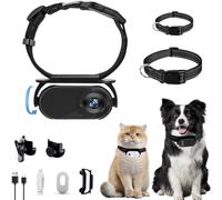 Catcam Pro, Cat Cam Pro 2.0, HD 1080p Video Camera Mini Cat Collar Camera, Pet Action Camera for Cats & Dogs, Waterproof Wireless Mini Sport Cam for Dog Adventures Indoor/Outdoor (Black no card)