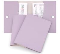 Catcan 2 Pack 11.38x7.08In Mahjong Card Sleeve Portable Mahjong Card Holder with Snap Suitable for Multiple Rule Cards(Lavender)