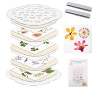 Catcan Microwave Flower Press Kit, 4 Layers, Quickly Dry Plant Specimens, DIY Art & Crafts, Adults