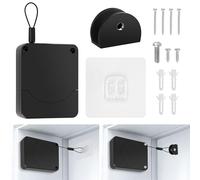 Catcan Retractable Automatic Door Closer Automatic Door Closer Includes 2 Installation Methods with 3.3lb Powerful Pull, Quiet Closure Universal Fit for Bedroom Home Office Doors