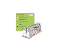 Catch Alive Trap Mouse Cage. Contructed of Wood and Metal. Catch and Release. Humane Design. Indoors and Outdoors Use. Safe for children and pets.