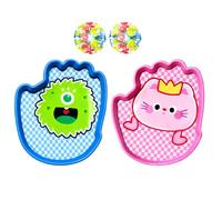 Catch Ball Game Set - Interactive Toy Toss and Paddle | for Development Kindergarten Playtime Park Family Indoor Garden Outdoor Fun