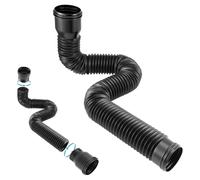 Catch Basin Downpipe Extension Set, 150cm Circular Extendable Rain Gutter Downspout, Extra Flexible Pipe Set, Catch Basin Downspout for Lawns, Cement Floors, Landscaped Areas, Yards, 2PCS