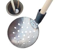 Catch Basin Spoon - Iron 5.9x7.8 Inches Heavy Duty Sewer Scoop | Drain Cleaning Tool Gutter Mud Sand Sludge Removal Spoon | Durable Metal Catch Basin Cleaner For Plumbing Maintenance Outdoor Drainage