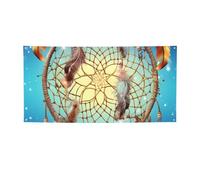 Catch Dream Net Banner Printing Indoor Outdoor Flag Party Banners and Signs Personalized Poster Photo Backdrop Background for Business Graduation Wedding Event Decoration Medium