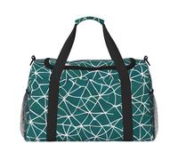Catch Dream Net Pattern Print Travel Duffel Bag for Men & Women, Foldable Travel Bags and Spacious Weekender Tote Bag for Storage Toiletry Luggage Personal Item, Black, L