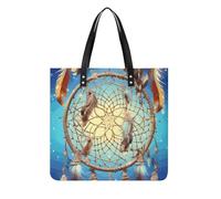 Catch Dream Net PU Leather Tote Bag for Women Work Large Capacity Shoulder Bag Top Handle Purses And Handbags