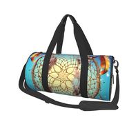 Catch Dream Net Round Travel Duffel Bag - Large Capacity Durable Carry-On Bag for Vacation, Gym, Short Trips
