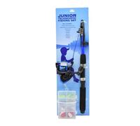 Catch Fishing Junior Telescopic Fishing Rod Set Fishing Rod, Adults, Unisex, Blue (Blue), One Size, 1.6 m