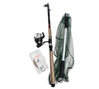 Catch Fishing Sea Essential Fishing Set, Complete Beginner Kit with 2.7m Telescopic Rod, Smooth Reel, Tackle Box, Landing Net, Perfect for Entry Level Sea Anglers