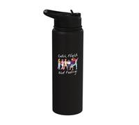 Catch Flights Not Feelings Group Travel Solo Men Women Stainless Steel Insulated Water Bottle