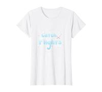 Catch Flights Not Feelings - Witty Travel Adventure T-Shirt, Women, White, M