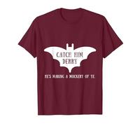 Catch Him Derry Irish Kitchen Bat Funny Video Tshirt T-Shirt, Men, Burgundy, Large