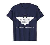 Catch Him Derry Irish Kitchen Bat Funny Video Tshirt T-Shirt, Men, Navy Blue, Large
