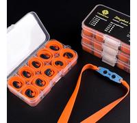 Catch&Hunt Slingshot Rubber Bands,Strong Professional Shooting Latex Flat Rubber Bands with Box (10pcs 1.5mm)