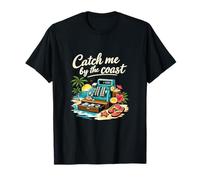 Catch Me by The Coast Permanent Vacation Party T-Shirt
