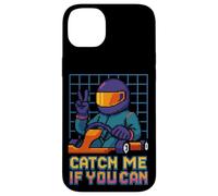 Catch Me If You Can Retro Racer Pixel Art Go Kart Race Case for iPhone 14 Plus