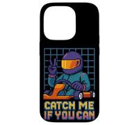 Catch Me If You Can Retro Racer Pixel Art Go Kart Race Case for iPhone 14 Pro