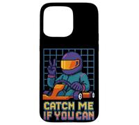 Catch Me If You Can Retro Racer Pixel Art Go Kart Race Case for iPhone 15 Pro Max