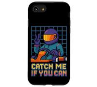 Catch Me If You Can Retro Racer Pixel Art Go Kart Race Case for iPhone SE (2020) / 7 / 8