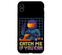 Catch Me If You Can Retro Racer Pixel Art Go Kart Race Case for iPhone XS Max