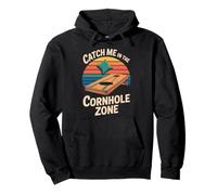 Catch Me In The Cornhole Zone Bean Bag Fun Pullover Hoodie