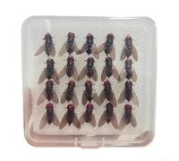 Catch More Fish with Fly Fishing Lures 20pcs Saltwater and Freshwater Trout Swimbaits Jigs (8mm yellow)
