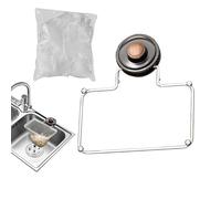 Catch-Nutrriting | Filter Holder with Heavy Duty Filter Mesh, Anti-Bouchage Grid for Kitchen Sink,Fruit,Vegetables,Food Remnants Home and Camping