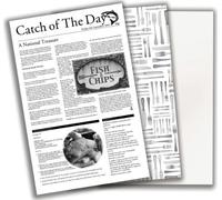 Catch of the Day Greaseproof Paper 10 x 17" (26 x 43cm) (Box Size 500 sheets)