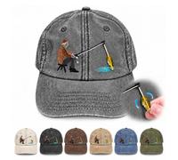 Catch of the Day Interactive Fishing Cap - Vintage Washed Fish Hat | Swinging 3D fish, vintage washed finish and adjustable fit make this cap a fun pick for anglers and lake days.