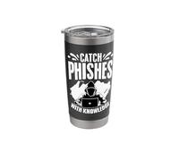 Catch Phishes - Cybersecurity Computer Hacking Phishing Stainless Steel Insulated Tumbler